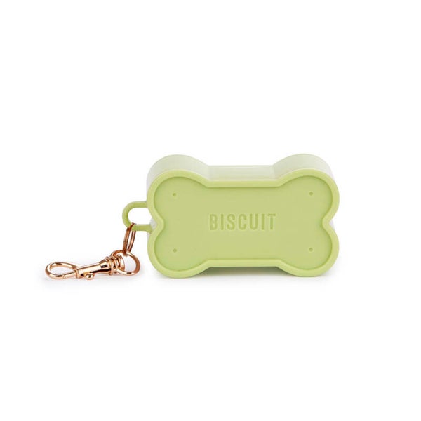 DISPENSADOR BOLSAS PERRO BISCUIT VERDE PLÁSTICO