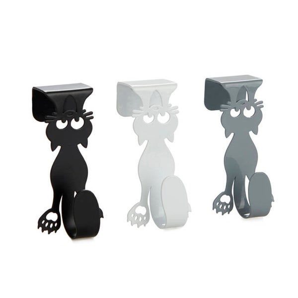 COLGADOR CAJÓN CURIOUS CAT X3 METAL GATO