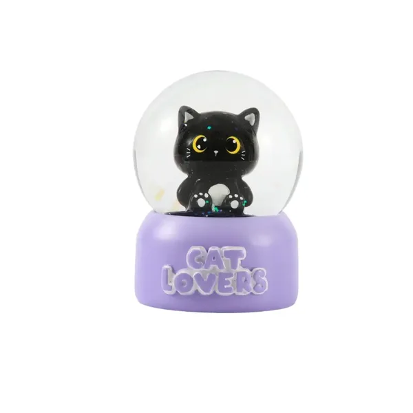 GLOBO DE NIEVE BLACK CAT GATO