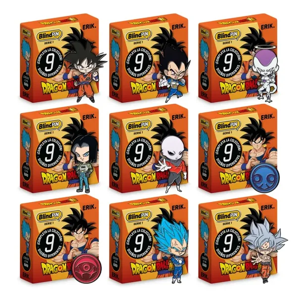BLINDPIN SERIE 1 PINS MISTERIOSOS COLECCIONABLES DRAGON BALL SUPER