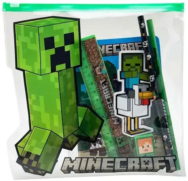 ESTUCHE CON ACCESORIOS MINECFRAFT