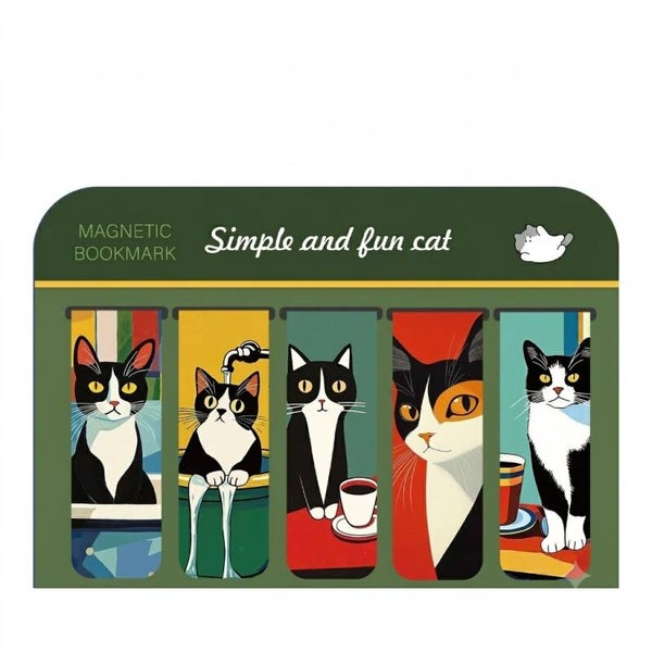 SET DE MARCAPÁGINAS GATO 003