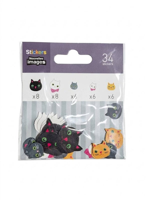 PEGATINAS GIFT CARAS GATOS