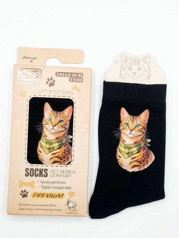 CALCETINES GATOS BENGALI EU 37-41