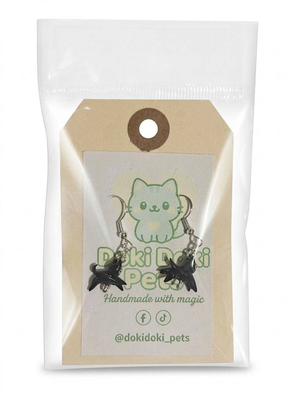 PENDIENTES BAÑO DE PLATA "GATO"(001)