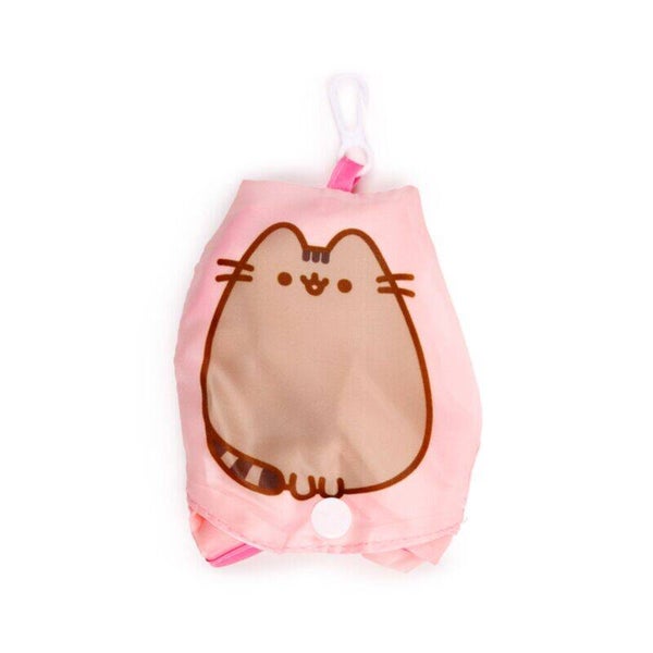 BOLSA PLEGABLE DE RPET GATO PUSHEEN CORAZONES Y ESTRELLAS