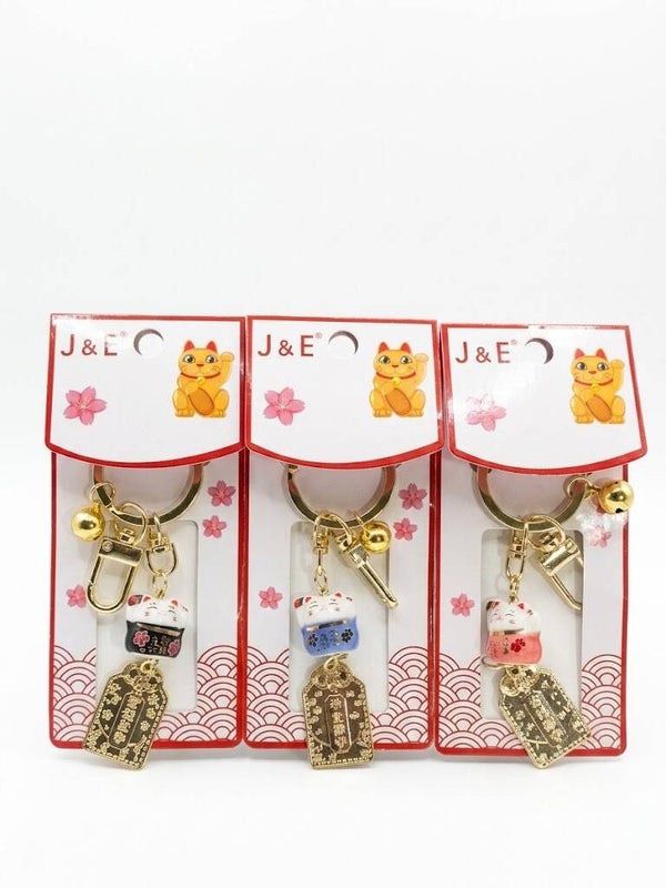 LLAVERO MANEKI NEKO & GATO DE LA SUERTE