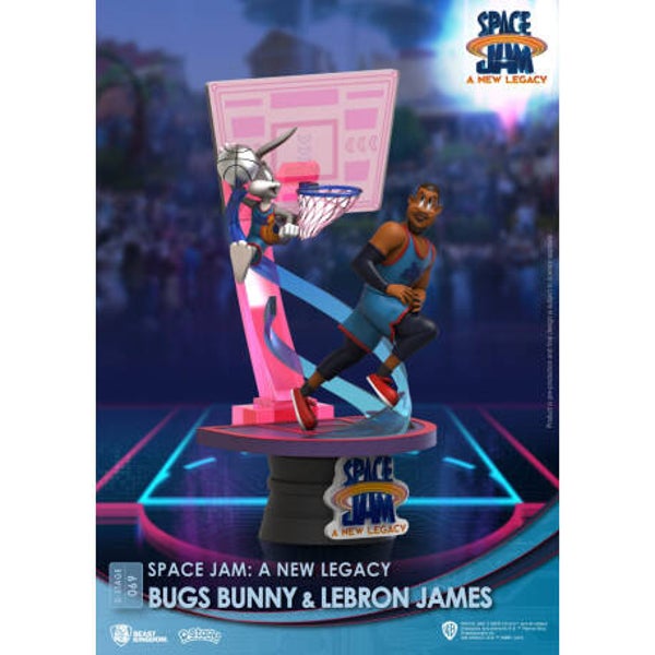 FIGURA DSTAGE SPACE JAM 2 BUGS BUNNY Y LEBRON JAMES DIORAMA