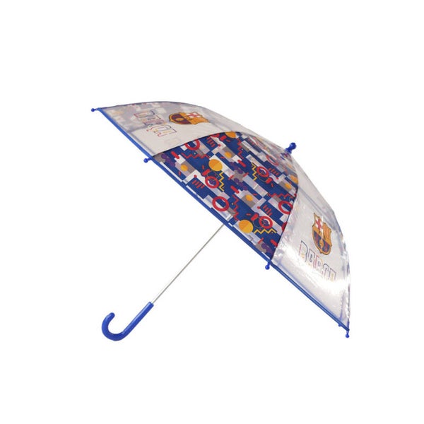 FC BARCELONA PARAGUAS MANUAL INFANTIL 48 CM TRANSPARENTE