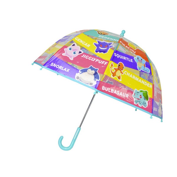 POKÉMON PARAGUAS MANUAL INFANTIL TRANSP. BURBUJA 48 CM