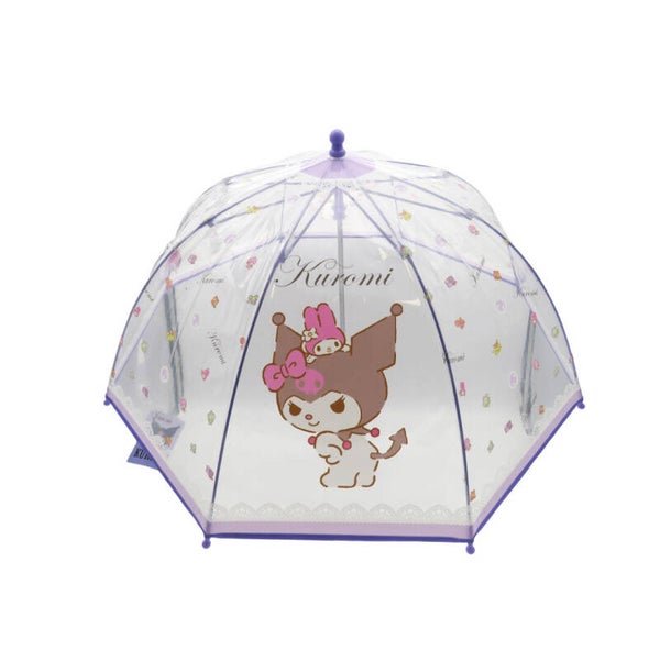 SANRIO KUROMI PARAGUAS MANUAL INFANTIL TRANSP. BURBUJA 48 CM