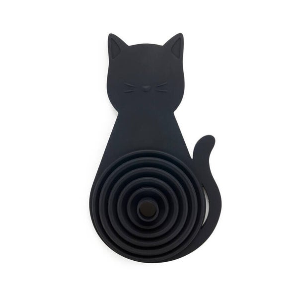 EMBUDO MEOW NEGRO IMÁN SILICONA & GATO