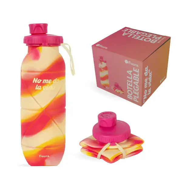 BOTELLA PLEGABLE ¨NO ME DA LA VIDA¨