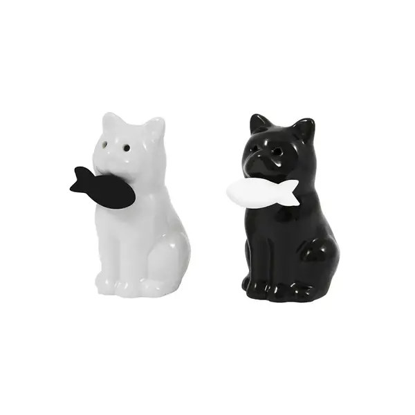SET DE SALERO Y PIMENTERO GATO