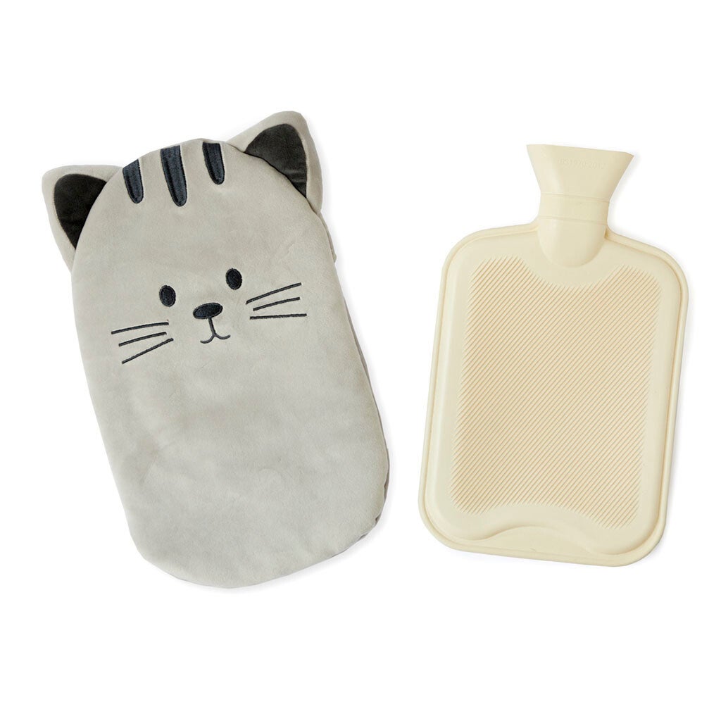 BOLSA AGUA CALIENTE KITTY GATO GRIS CAUCHO/POLIÉSTER