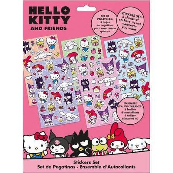 SET PEGATINAS HELLO KITTY AND FRIENDS