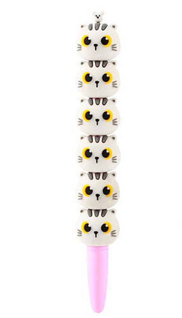 BOLÍGRAFO SPINNER WHITE CAT GATO