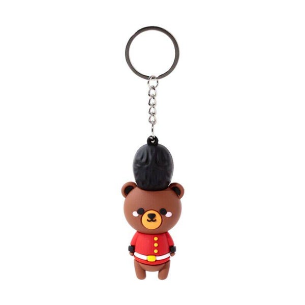 LLAVERO 3D DE PVC EL OSO ARTHUR GUARDIA REAL DE LONDRES
