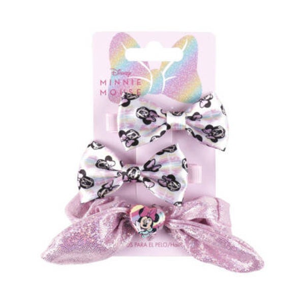 ACCESORIOS PELOLAZOS 3 PIEZAS MINNIE