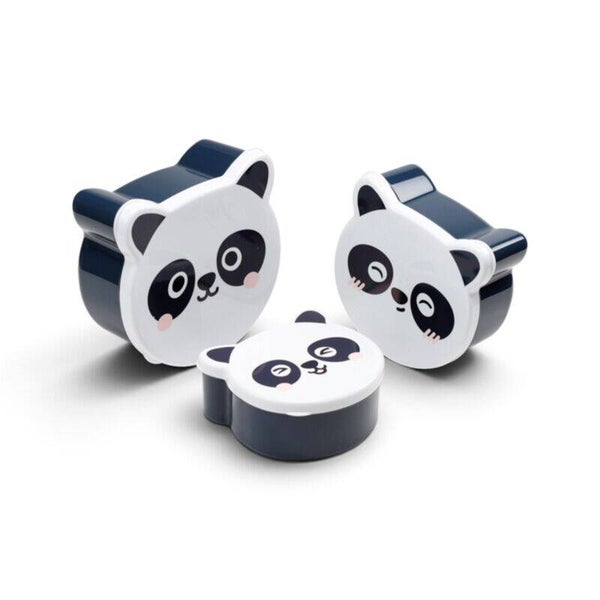 SET DE 3 FIAMBRERAS TÁPER S/M/L PANDA ADORAMALS