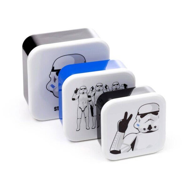 SET DE 3 FIAMBRERAS TÁPER SOLDADO IMPERIAL STORMTROOPER M L XL (STAR WARS)