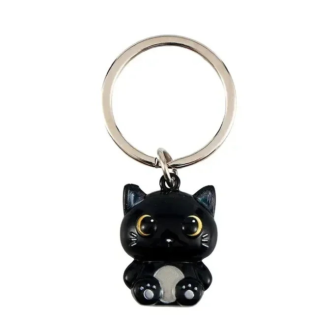 LLAVERO DE METAL GATO NEGRO
