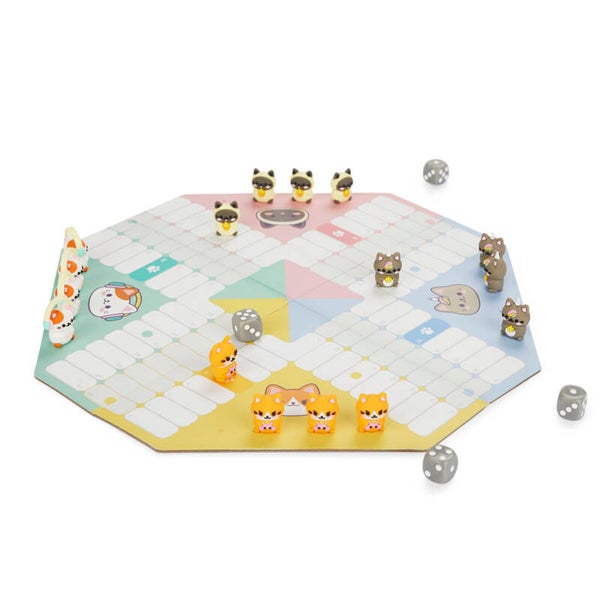 JUEGO DE MESA PARCHÍS KAWAII PURRCHISI PLÁSTICO & GATO