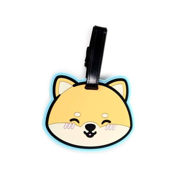 ETIQUETA DE EQUIPAJE DE PVC PERRO SHIBA INU ADORAMALS