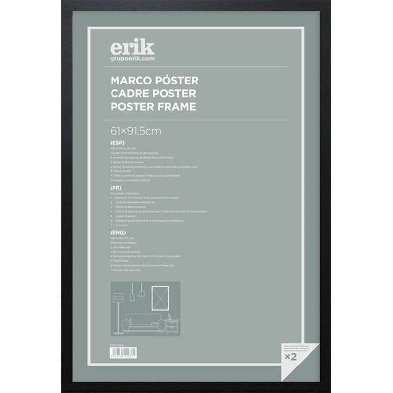 MARCO POSTER 61X91.5 CM MDF NEGRO