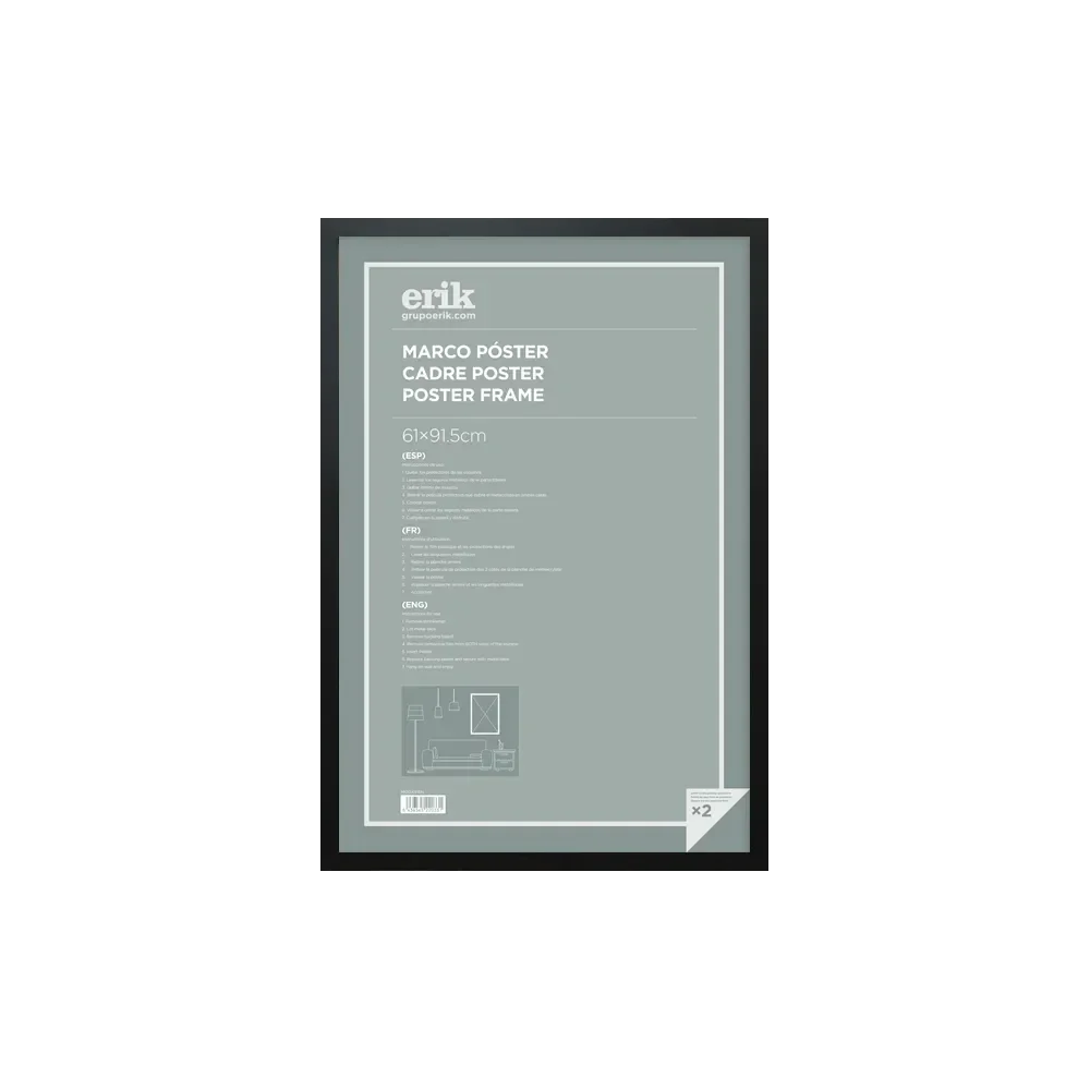 MARCO POSTER 61X91,5 CM MDF NEGRO