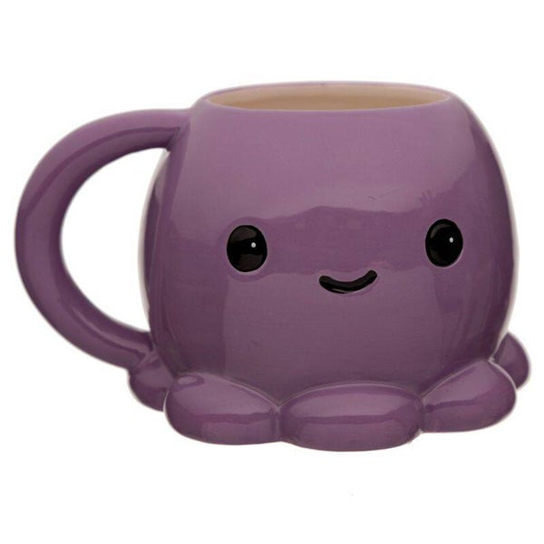 TAZA DE CERÁMICA 3D CON FORMA PULPO ANIMALES ADORABLES ADORAMALS