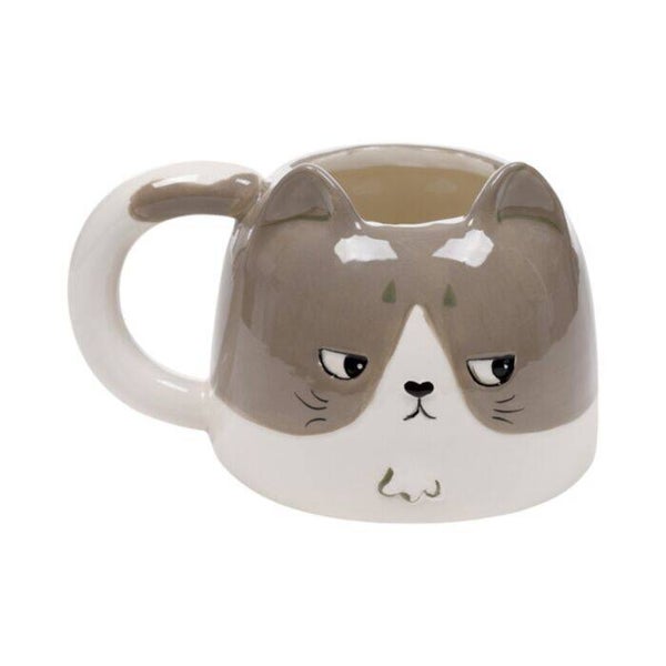TAZA DE CERÁMICA CON FORMA GATSBY EL GATO GATOS BEANS & CO
