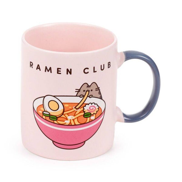TAZA DE PORCELANA EL GATO PUSHEEN RAMEN CLUB
