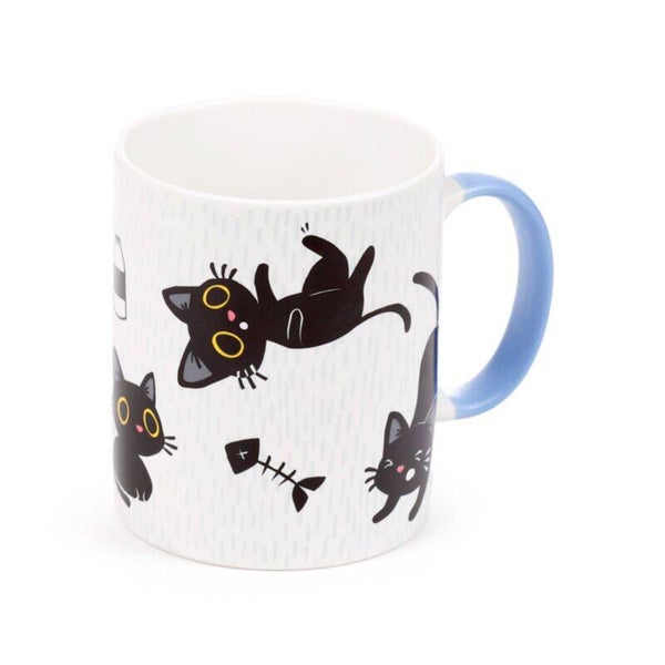 TAZA DE PORCELANA GATO NEGRO LUCKY THE BLACK CAT