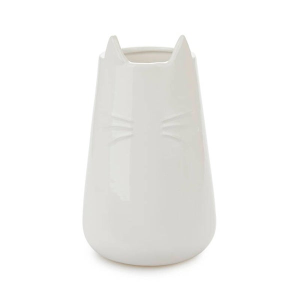 BOTE MULTIUSOS MEOW GATO BLANCO CERÁMICA 20 CM