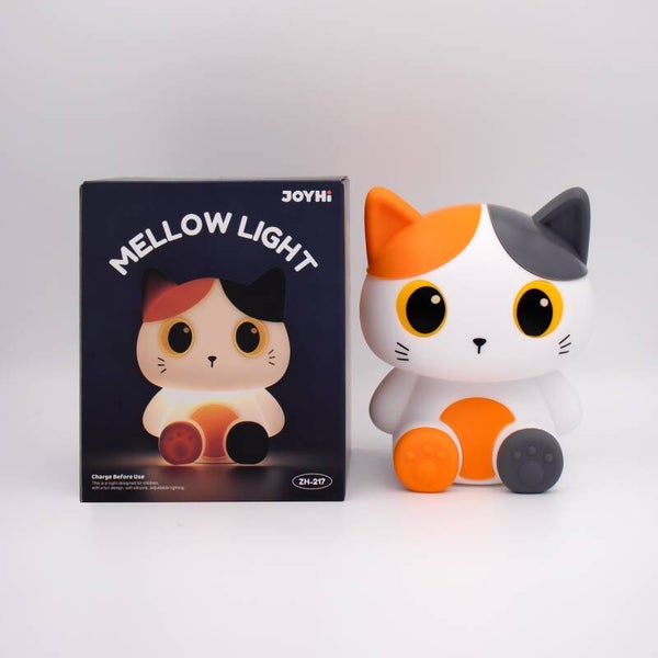 LUZ NOCTURNA DE SILICONA ORANGE CAT GATO