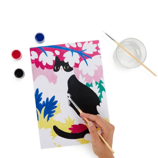 KIT PINTURA POR NÚMEROS L.AUTOMNE PAPEL GATO