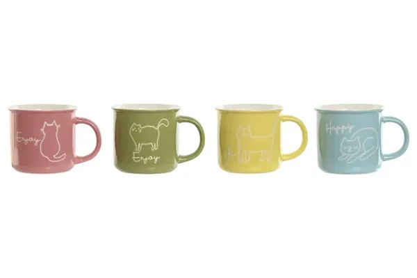 MUG PORCELANA 12.5X9.8X8.5 360ML. GATO