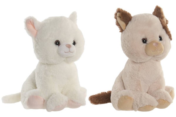 PELUCHE POLIESTER 15X25X26 GATO