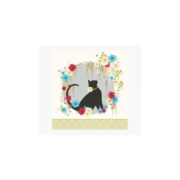 TARJETAS DE FELICITACIÓN ARABESQUE CHAT GATO