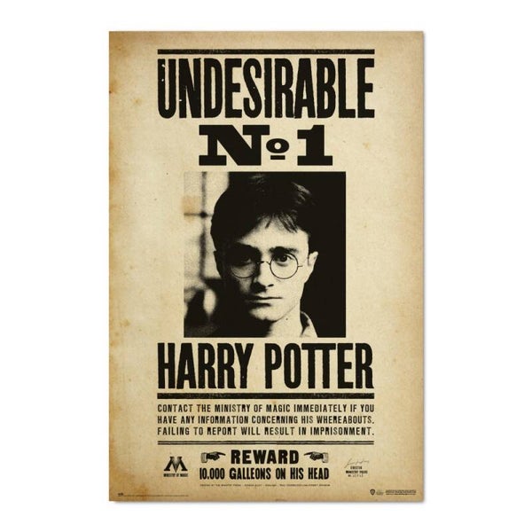 POSTER HARRY POTTER UNDESIRABLE N1
