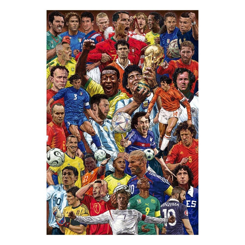 POSTER LEGENDARY FOOTBALLERS