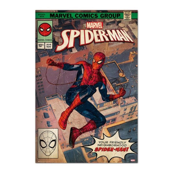 POSTER MARVEL SPIDERMAN PORTADA COMIC