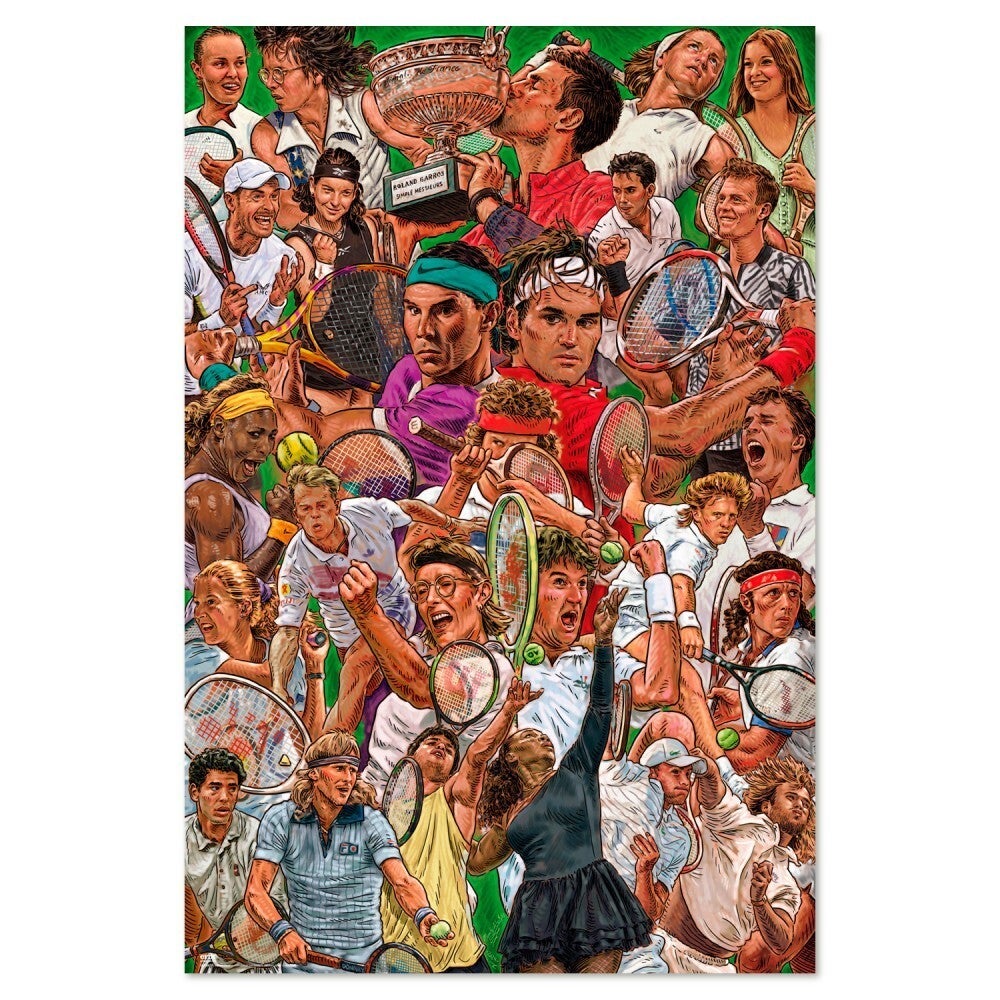 POSTER TENISTAS DE LEYENDA