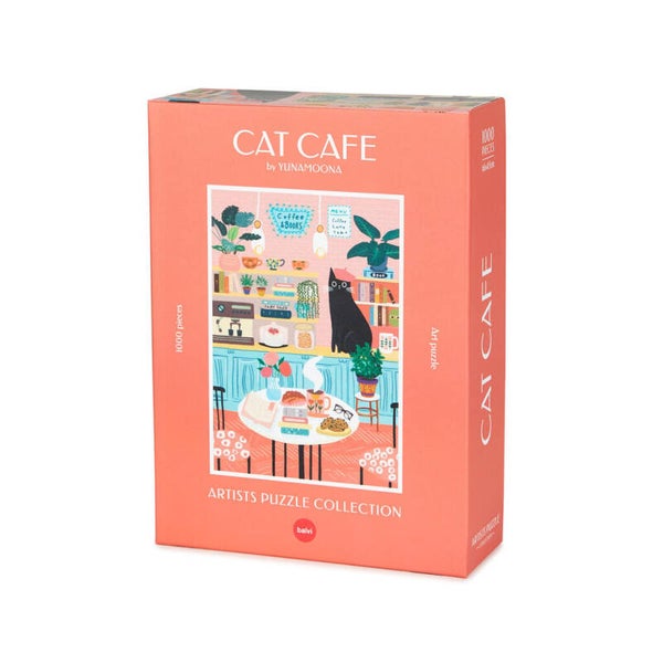 PUZLE CAT CAFE 1000 PZAS CARTÓN GATO
