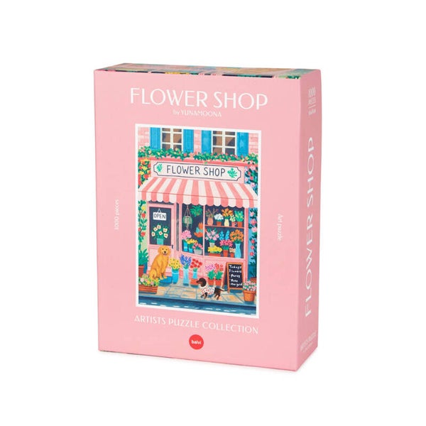 PUZLE FLOWER SHOP 1000 PZAS CARTÓN & PERRO