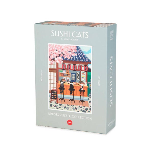 PUZLE SUSHI CATS 1000 PZAS CARTÓN GATO