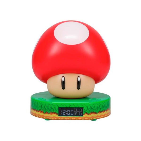 RELOJ DESPERTADOR NINTENDO SUPER MARIO SUPER MUSHROOM
