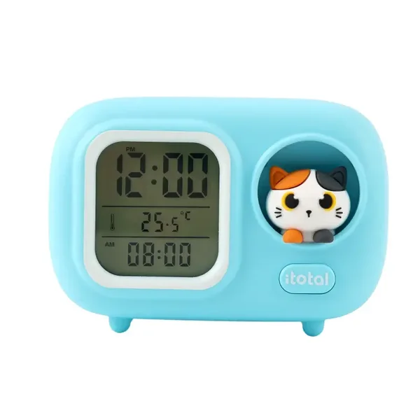 RELOJ DESPERTADOR PEQUENO ORANGE GATO