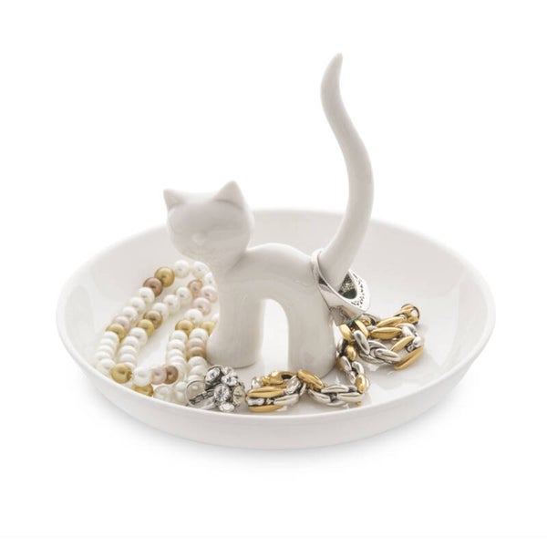 PORTA ANILLOS GATTO XL BLANCO PORCELANA & GATO